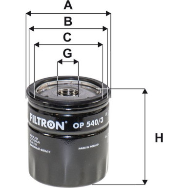 FILTRON Ölfilter OP 540/3 FILTRON Ölfilter OP 540/3