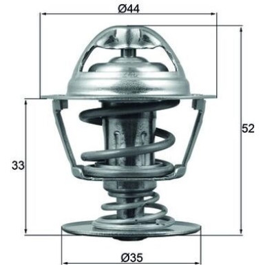 Thermostateinsatz mit Dichtung TX 173 88D