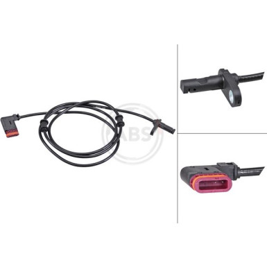 A.B.S. Sensor, Raddrehzahl 30107 A.B.S. Sensor, Raddrehzahl 30107