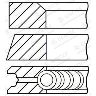 GOETZE ENGINE Kolbenring 08-527500-00 GOETZE ENGINE Kolbenring 08-527500-00