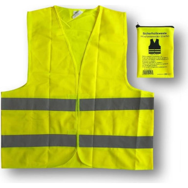 Warnweste gelb Größe L in Tasche 93011