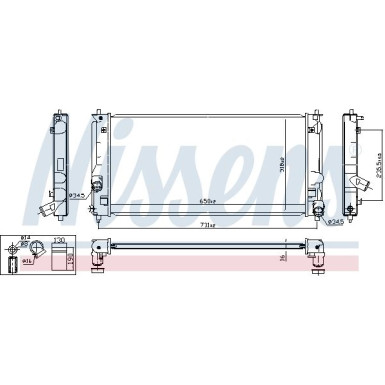 Wasserkühler PKW 64822