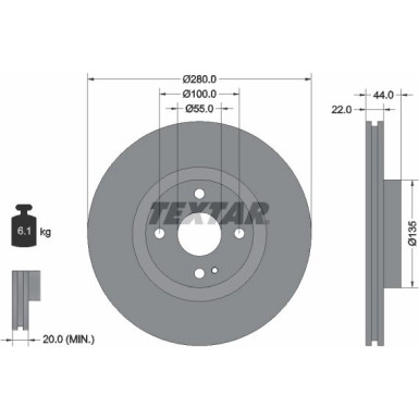 Bremsscheibe PRO 92301503 Bremsscheibe PRO 92301503