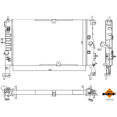 Kühler, Motorkühlung 53475A
