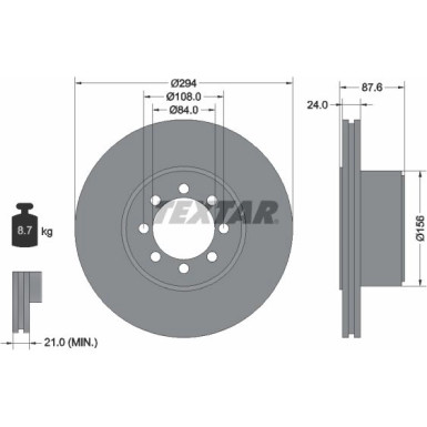 Bremsscheibe Iveco T. 06-/11- Abs 92171700