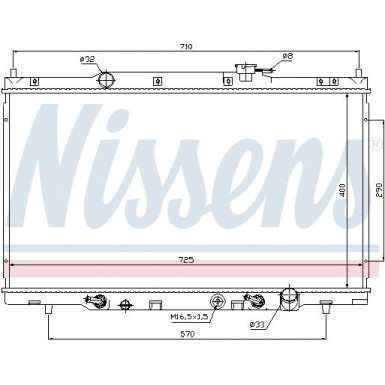 Wasserkühler PKW HONDA CR-V 2,4 AUT 03 68106