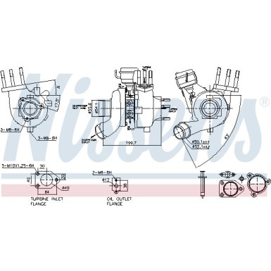 Nissens Turbo KIA Sorento 02 FACTORY NEW 93228 Nissens Turbo KIA Sorento 02 FACTORY NEW 93228