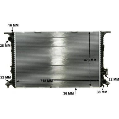 Kühler, Motorkühlung CR 1022 000P