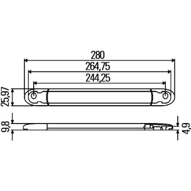 HELLA Rücklicht 2DA343106-001