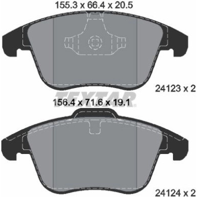 Bremsbelagsatz Ford P. Mondeo/Galaxy/V70/S80 06 Q+ 2412301