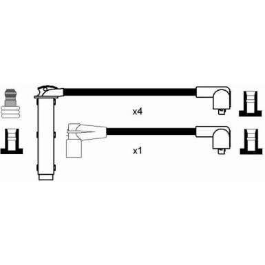 RC-RV1201 NGK - Zündkabelsatz LAND ROVER Freelander 98-00 2585