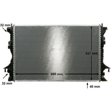 Kühler, Motorkühlung CR 462 000P