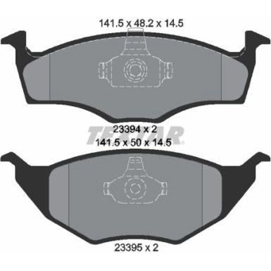 Bremsbelagsatz Vw P. Lupo 99 2339402 Bremsbelagsatz Vw P. Lupo 99 2339402