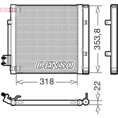 DENSO Kondensator, Klimaanlage DCN99082 DENSO Kondensator, Klimaanlage DCN99082