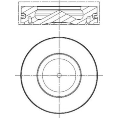 MAHLE Kolben 081 PI 00100 000 MAHLE Kolben 081 PI 00100 000