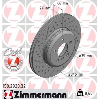 ZIMMERMANN Bremsscheibe 150.2920.32 FORMULA F ZIMMERMANN Bremsscheibe 150.2920.32 FORMULA F
