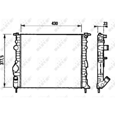 Kühler, Motorkühlung 58192 Kühler, Motorkühlung 58192