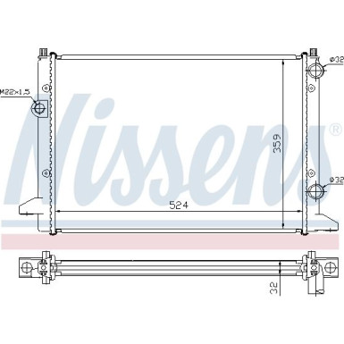 Wasserkühler PKW VW PASSAT IV 65253