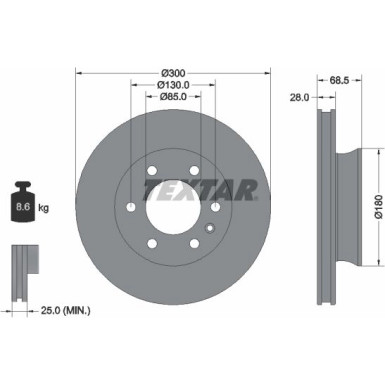 Bremsscheibe PRO 92301203