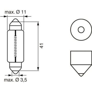 12V 5W PURE LIGHT SV8,5-8 BOSCH KFZ-GLUEHLAMPE Pure Light WS 1987302225