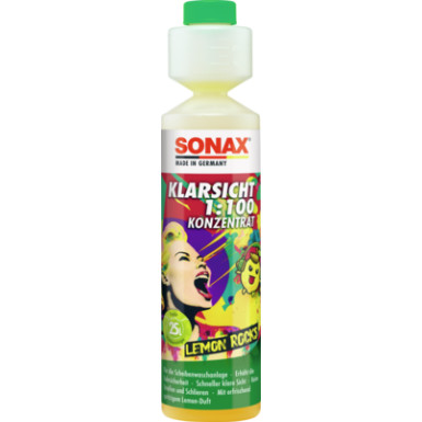 Sonax KlarSicht 1:100 Konzentrat Lemon-Rocks 250ml KlarSicht 1:100 Konzentrat Lemon Rocks 03701410