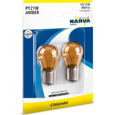 Glühlampe Py21W 12V/21W (Orange) Blister 2 Stk 176384000