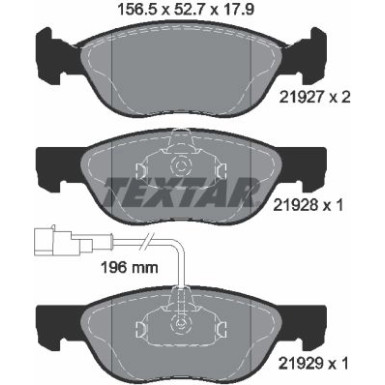 Bremsbelagsatz Fiat P. Bravo/Brava 1.9Td/Jtd/1.8B 2192701