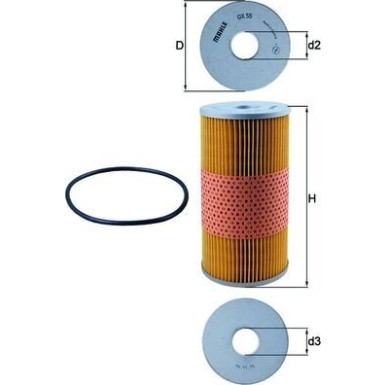 MAHLE Ölfilter OX 55D MAHLE Ölfilter OX 55D
