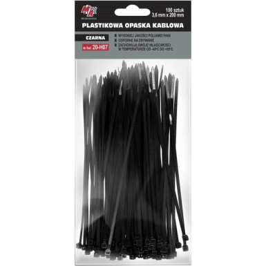 Kabelbinder 3,6X200 (1 Pack 100 Stück) Schwarz 20-H07 Kabelbinder 3,6X200 (1 Pack 100 Stück) Schwarz 20-H07