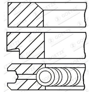 GOETZE ENGINE Kolbenring 08-438500-00