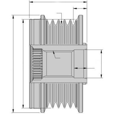 HELLA Generatorfreilauf 9XU 358 038-971
