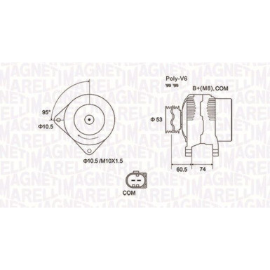 MAGNETI MARELLI Generator 063731905010 MAGNETI MARELLI Generator 063731905010