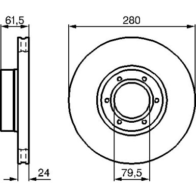 Bremsscheibe VA 0 986 478 745 Bremsscheibe VA 0 986 478 745