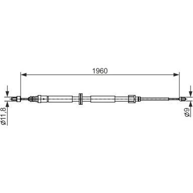 Handbremsseil 1987482432 Handbremsseil 1987482432