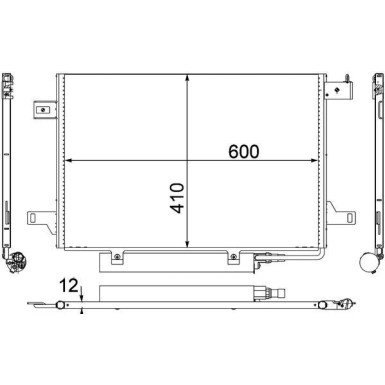 Kondensator, Klimaanlage AC 369 000P Kondensator, Klimaanlage AC 369 000P