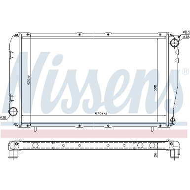 Wasserkühler PKW SUBARU LEGACY TURBO 90-92 67740