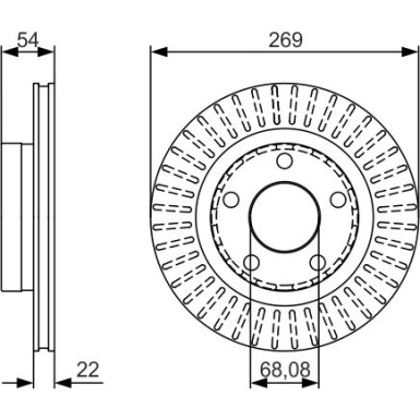 Bremsscheibe 0 986 479 A42 Bremsscheibe 0 986 479 A42