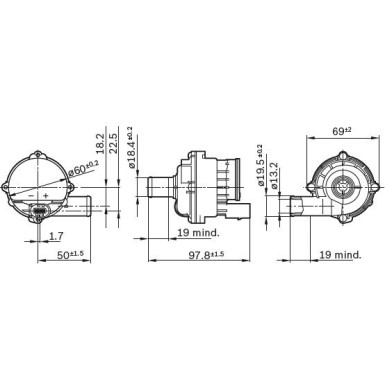 Elektro-Wasserpumpe 0 392 023 004 Elektro-Wasserpumpe 0 392 023 004