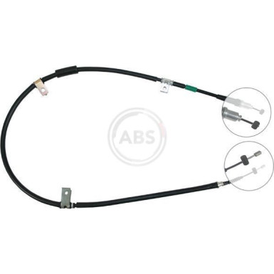 A.B.S. Handbremsseil Seilzug Festellbremse K19138 A.B.S. Handbremsseil Seilzug Festellbremse K19138