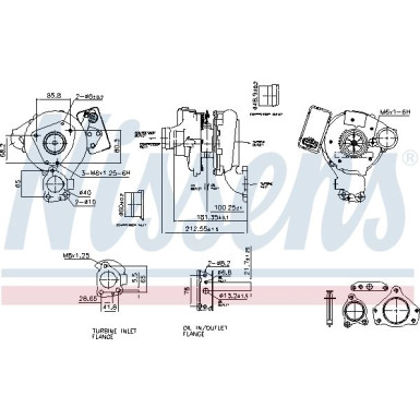 Nissens Turbo MERCEDES C,E,M,R,G-Klasse 89 FACTORY NEW 93271