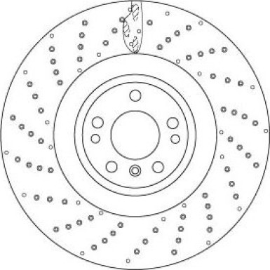 15 481 178 Bremsscheibe VA DF6687S 15 481 178 Bremsscheibe VA DF6687S