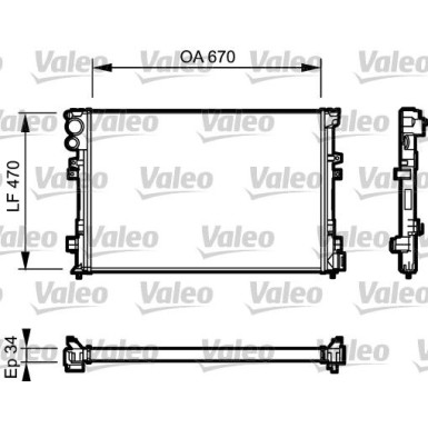 VALEO Motorkühler 231168