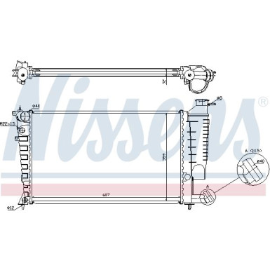 Wasserkühler PKW 63512A