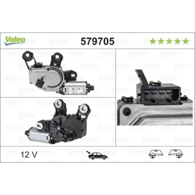 Wischermotor hinten Audi A4 07 579705