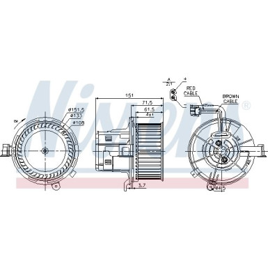 Innenraumgebläse MERCEDES C-Klasse W204 07 87109