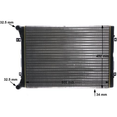 Kühler, Motorkühlung BEHR CR 2038 000S