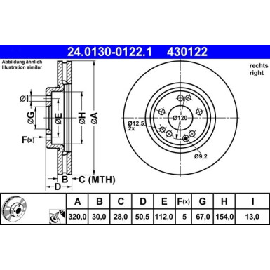 Bremsscheibe Db P. W124/R129 4.2-6.0 91-01 Pr 24.0130-0122.1 Bremsscheibe Db P. W124/R129 4.2-6.0 91-01 Pr 24.0130-0122.1