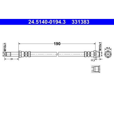 Bremsschlauch 24.5140-0194.3