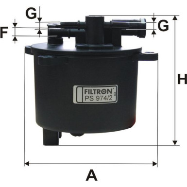 FILTRON Kraftstofffilter PS 974/2 FILTRON Kraftstofffilter PS 974/2