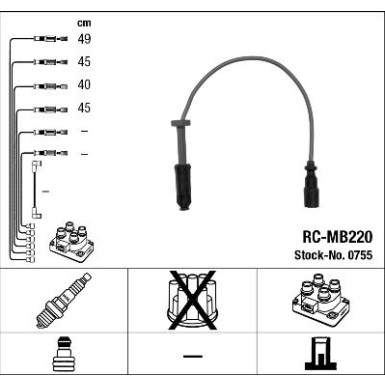 Zündleitungssatz RC-MB220
